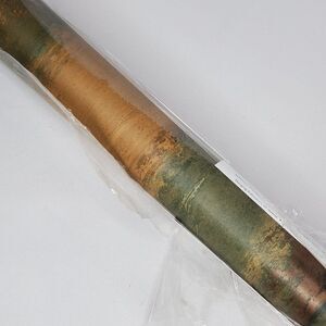 Seabrook Designs Vinyl Coated Wallpaper Abstract Brown Green Metallic Bronze